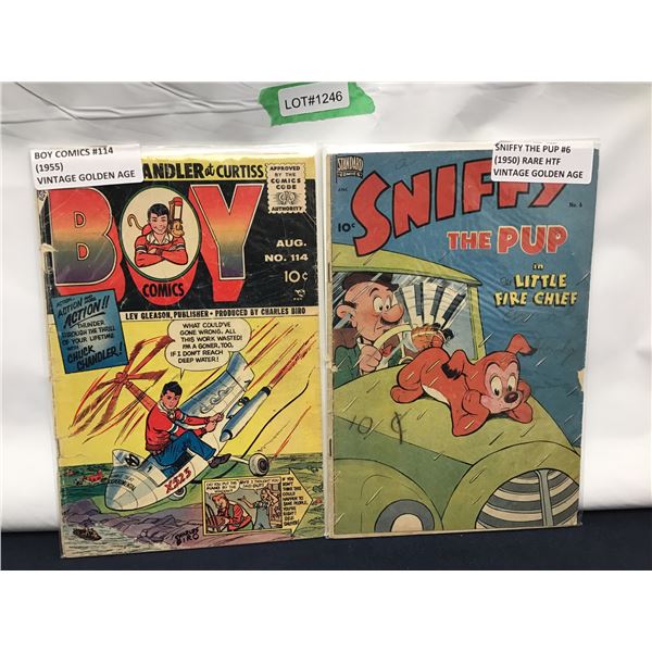Golden Age Comics, Boy Comics #114  (1955), Sniffy the Pup (1950)