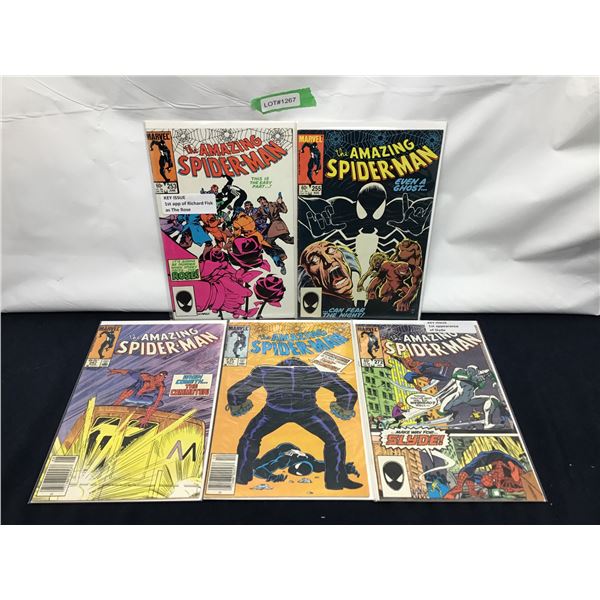 The Amazing Spider-man #253(KEY), #255(KEY), #267(NEWS), #271(KEY/CPV), #272(KEY) (1984)