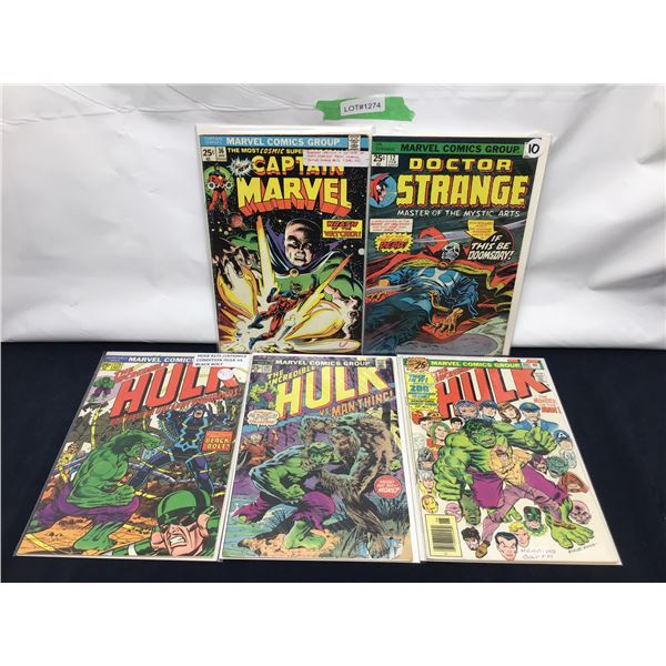 Assorted Marvel Comics Containing  "Marvel Value Stamps"