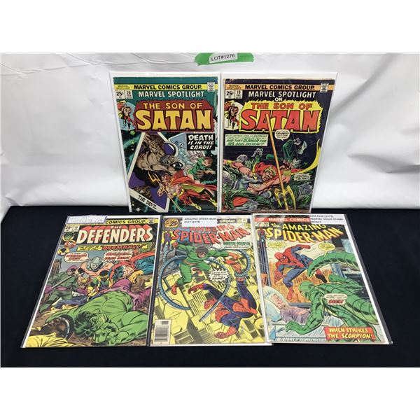 Assorted Marvel Comics Containing  "Marvel Value Stamps"