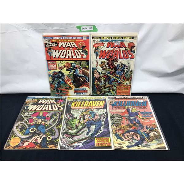Assorted Marvel Comics Containing  "Marvel Value Stamps"