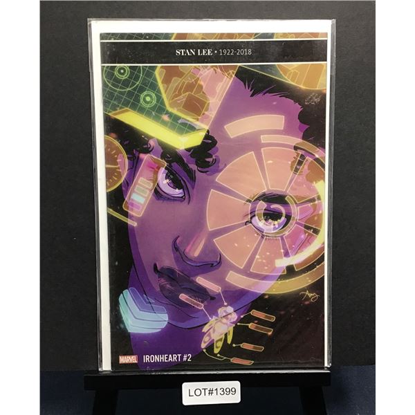 Ironheart #2 (2018) Stan Lee tribute Cover by Amy Reeder