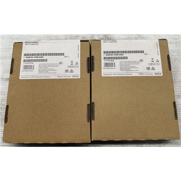 (2) Siemens #6GK5734-1FX00-0AB0 Scalance W734-1 RJ45 Client Modules