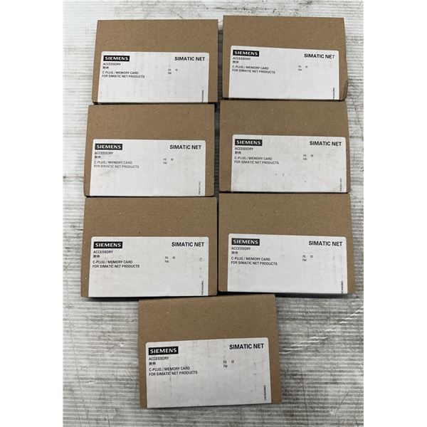 Lot of (7) Siemens #6GK1900-0AB10 C-Plug/Memory Cards