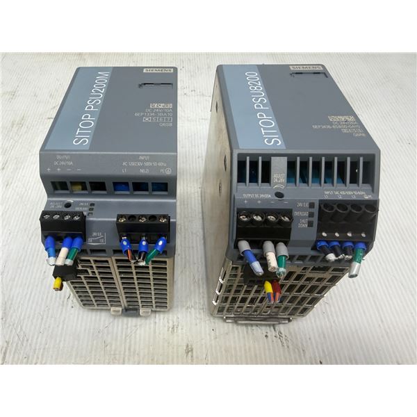 Lot of (2) Siemens Power Supplies #6EP3436-8SB00-0AY0 & #6EP1334-3BA10