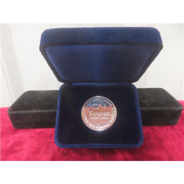 CN Tower Tallest Free-Standing Structure Commemorative Coin, in Case