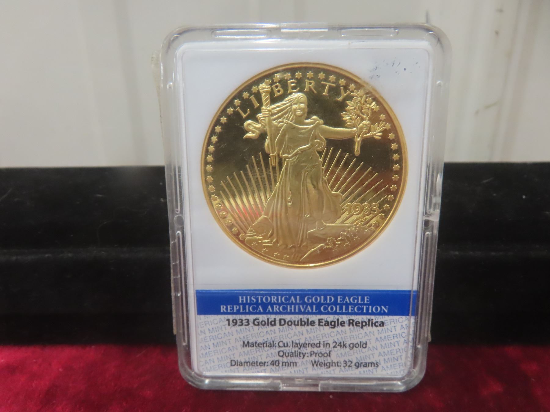 Replica 1933 Gold Double Eagle Historical Gold Eagle Copper Layered replica-1933-gold-double-eagle-historical-gold-eagle-copper-layered