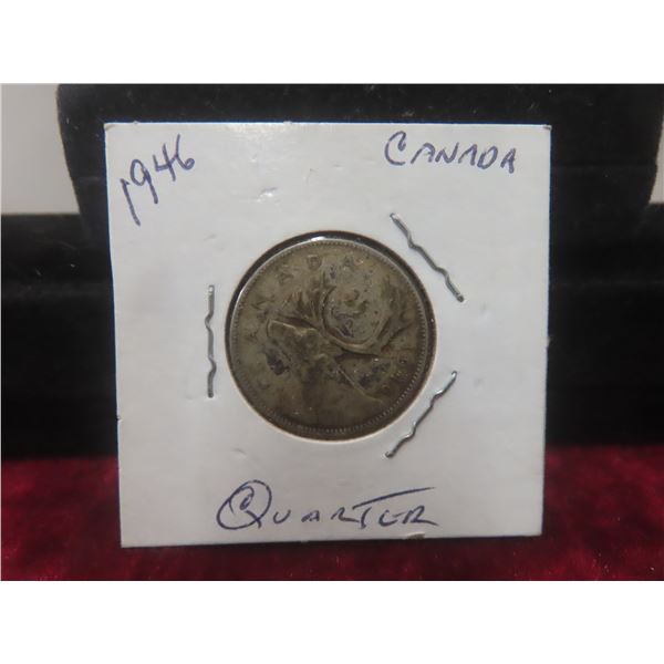 1946 King George VI Quarter, 800 Silver