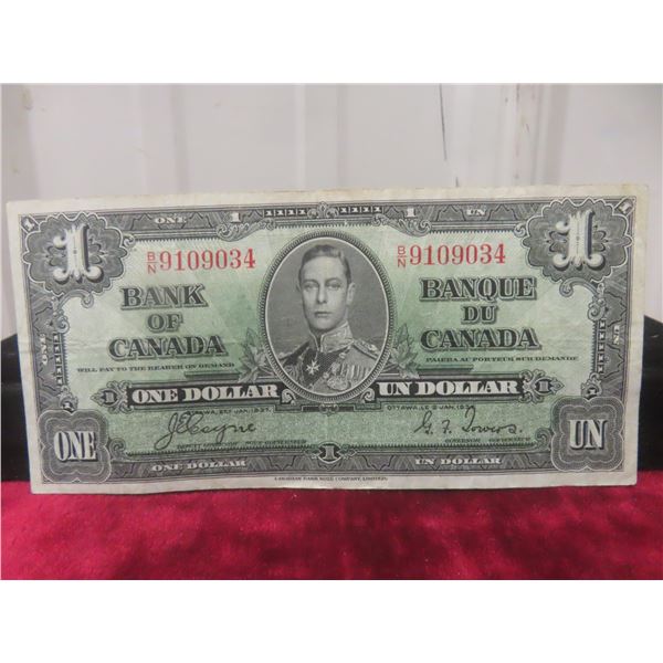 1937 One Dollar Bill, Very Nice Shape