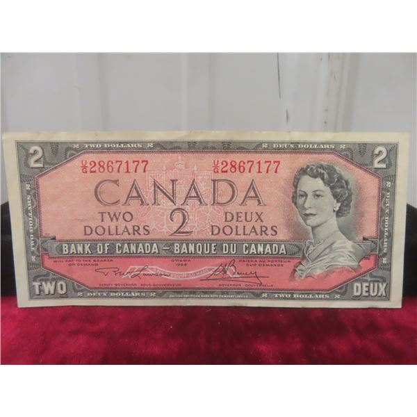 1954 Two Dollar Bill, Very Nice