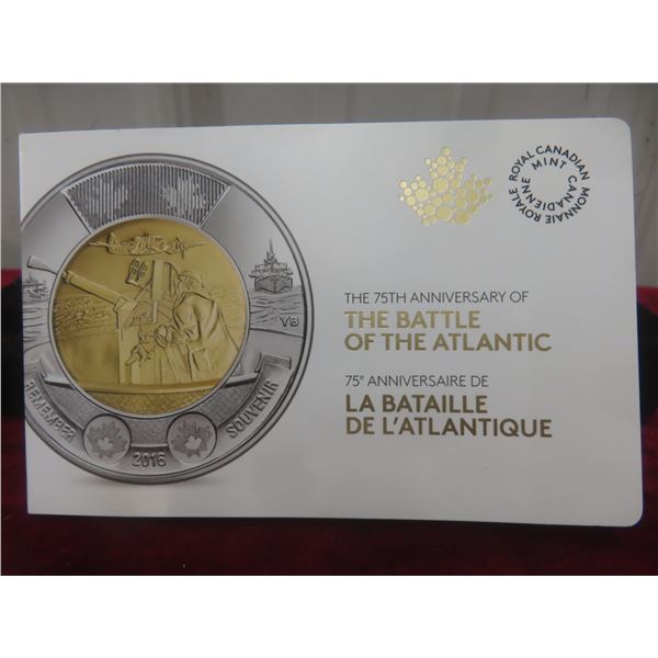 2016 Canadian $2 Circulation Coin Set, 75th Anniversary of the Battle of the Atlantic