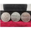 Image 8 : 6 Canadian $1 Coins: 1968, 1970 (x2), 1982 (x3)