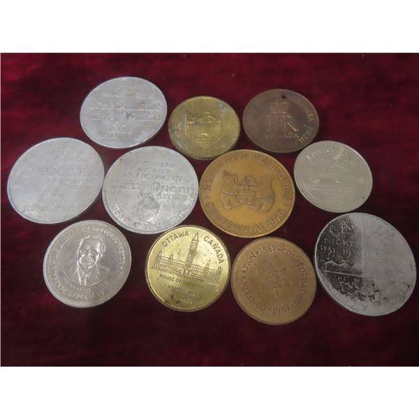 Lot of 11 Tokens and Medallions