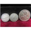 Image 1 : 1954 Canadian 25¢ Coin, 1963 and 1967 10¢ Coins