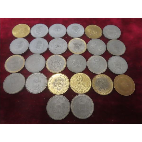 Provinces, Coat of Arms, and Flowers Canadian Medallions