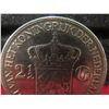 Image 3 : 1933 Netherlands 2½ Gulden Crown Silver Coin