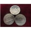 Image 6 : 1951 and 1958 Canadian 25¢ Coins, and 3 x 5¢ Coins (1950, 1955, 1956)