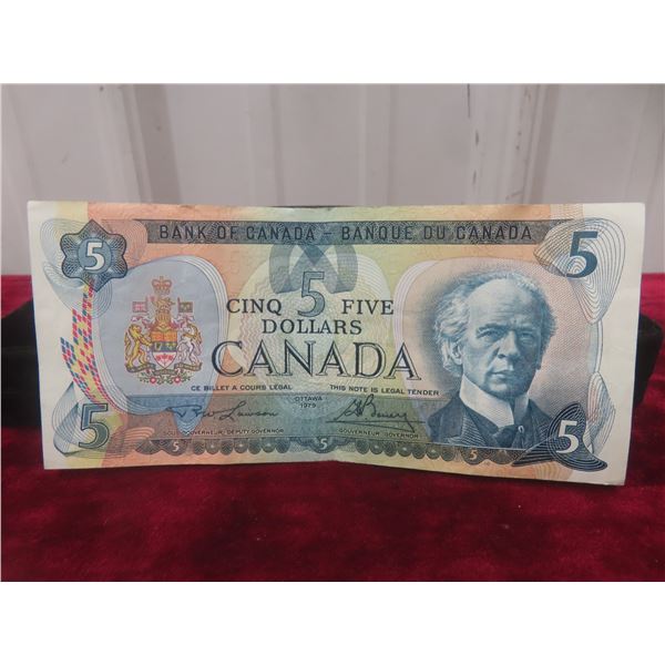 1979 Canadian $5 Bill