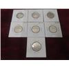 Image 1 : 7 x 1967 Canadian 25¢ Coins