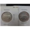 Image 4 : 7 x 1967 Canadian 25¢ Coins
