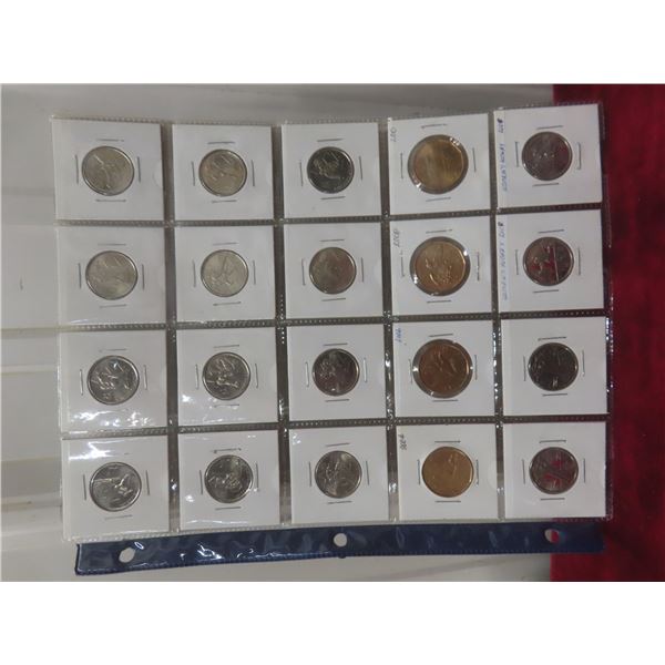 2000s Canadian 25¢ and Loonie Coin Collection