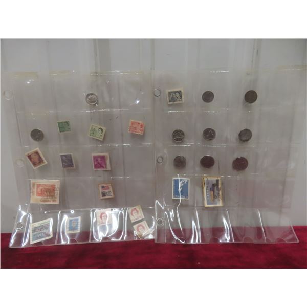 Canadian and U.S. Coins and Stamp Collection