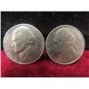 Image 4 : 6 U.S. 5¢ Coins: 1946, 1971, 1974, 1977, 1979, and 1994