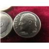 Image 9 : 9 U.S. 10¢ Coins, Including 1945 and 1951