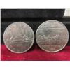 Image 6 : 7 Canadian $1 Coins from the 1970s and 1980s
