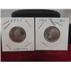 Image 1 : 2 Canadian 25¢ Coins: 1964 and 1965