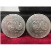 Image 2 : 6 x 1974 Canadian $1 Coins