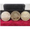 Image 1 : 3 Canadian $1 Coins: 1960, 1963, and 1966