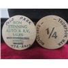 Image 15 : Lot of Tokens, Red River Dollars, Wooden Nickels, and More