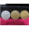 Image 1 : 1939, 1942, and 1943 Canadian Nickels (Tombac)