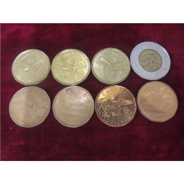 Canadian $1 and $2 Coins