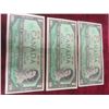Image 1 : 3 x 1967 Canadian $1 Bills