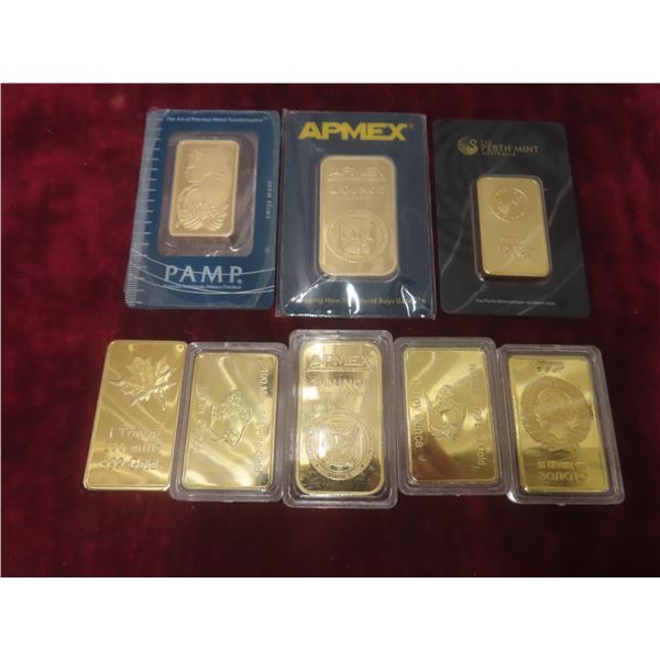 8 Gold Plated Bars
