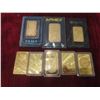 Image 1 : 8 Gold Plated Bars