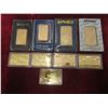 Image 1 : 9 Gold Plated Bars