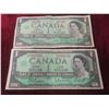 Image 1 : 2 x 1967 Canadian $1 Bills