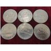 Image 1 : 6 x 1975 Canadian $1 Coins
