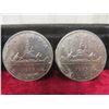 Image 2 : 6 x 1975 Canadian $1 Coins