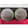 Image 4 : 6 x 1975 Canadian $1 Coins