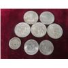 Image 1 : 5 x 1970s U.S. Kennedy Half Dollars, 2 x 1979 U.S. $1 Coins, and U.S. Buffalo Nickel (1928?)