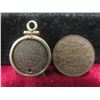 Image 1 : 1932 Canadian One Cent Coin and 1890 Newfoundland 10¢ Silver Coin/Charm