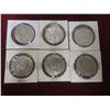 Image 1 : 6 Canadian $1 Coins: 1968, 1970 (x2), 1971 (x2), 1974