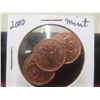Image 3 : 3 x 1966 Canadian Pennies, 3 x 2000 Canadian Pennies, and 2005 Canadian Victory Nickel