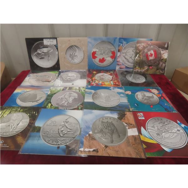 17 RCM Coin Holders (No Coins)
