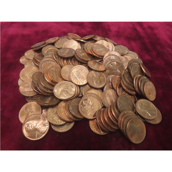 200 Uncirculated U.S. Pennies, 1972-1974