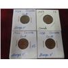 Image 1 : 4 Canadian 1¢ Coins: 1922, 1924, 1926, 1930